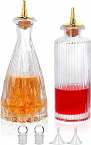 img 4 attached to Suprobarware 2Pc Glass Bitters Bottle Set - Perfect For Mixologists And Cocktail Enthusiasts