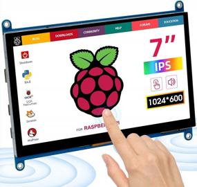 img 4 attached to 🍓 High-Quality Raspberry Touchscreen: ELECROW 1024X600 7" IPS Portable Touch Display