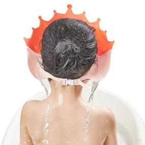 img 3 attached to 🚿 Ultimate Kids Shower Cap: Splash-Proof Bath Visor to Protect Your Little One's Face & Hair