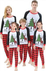 img 4 attached to Get Cozy And Matchy With Shelry'S Family Christmas Deer Pajamas – Perfect For Holiday Sleepwear