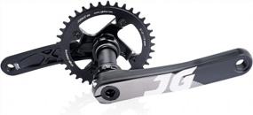 img 2 attached to JGbike 170Mm Mountain Bike Crankset With Square Taper 68-73 BB, 104 BCD Chainring & Bolts For MTB BMX Road Bicycle - Compatible With Shimano, SRAM, FSA, And Gaint