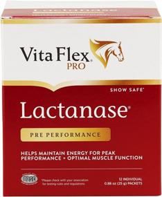 img 4 attached to Пакеты добавок Vita Flex Lactanase Performance для лошадей - 12 штук, поддерживает здоровую функцию мышц