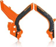 acerbis x-grip frame guard - 16 orange/black (2783155225) logo