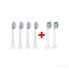 img 1 attached to 🦷 Electric Toothbrush for Braces - 6 Replacement Heads