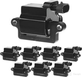 img 4 attached to 🔥 A-Premium Ignition Coil Pack (Square Type Coil) for Chevrolet Silverado, Tahoe, GMC Workhorse, Hummer, Cadillac - 8-PC Set
