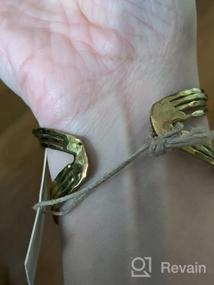 img 7 attached to 👑 Gold Plated Brass Bangle Jewelry for Girls: Richera's Stylish Bracelets