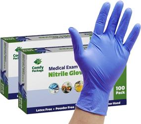 img 4 attached to 🧤 200 Count Nitrile Disposable Gloves - 4 mil., Latex and Rubber Free, Non-Sterile & Powder Free