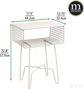 img 3 attached to MDesign Modern Farmhouse Side Table Furniture ~ Accent Furniture