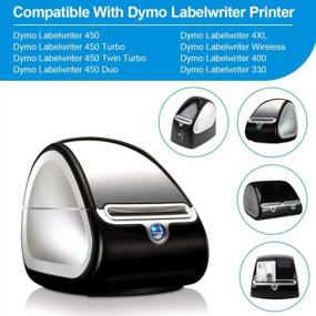 img 3 attached to Labelife Compatible Dymo Labels - Replacements For 30327 (30576) - 9/16"X 3-7/16" LW Labels For Dymo LabelWriter 450, 450 Turbo, 450 Twin Turbo, 450 Duo, 4XL, 400 Printer - Pack Of 6 Rolls