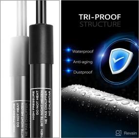 img 1 attached to 🔧 High-Quality Hood Bonnet Lift Supports for Acura TL 2009-2014 Sedan: Replacement Shock Struts Gas Springs Set of 2
