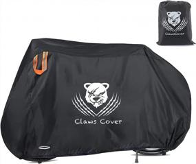 img 4 attached to ClawsCover Bikes Covers Waterproof Heavy Duty 420D Oxford Bicycles Cover Accessories With Lock Hole Outdoor All Weather For Mountain Road Electric Beach Cruiser Exercise Hybrid Bike,For 1,2 Or 3 Bikes