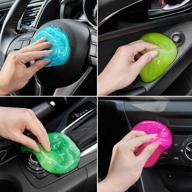 🚗 fivejoy car cleaning gels - 4-pack universal auto detailing tools for car interior, keyboard, air vents, camera, printers, calculator - 320g (3oz/pcs) logo