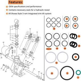 img 3 attached to E-cowlboy Outboard Trim/Tilt Pin Wrench MT0006 32mm x 4mm (YB-06175-1A) and 115225FS Seal Kit Trim/Tilt Cap & Cylinder for Yamaha - Efficient Tools for Yamaha Outboard Trim/Tilt Maintenance