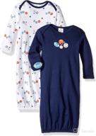 adorable gerber baby 2-pack gown: comfort and cuteness combined! logo