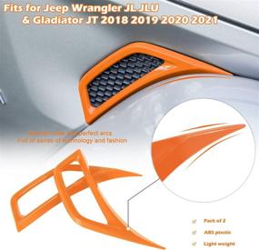 img 1 attached to 2Pcs Air Conditioner Outlet Vent Trim Cover For Jeep Wrangler JL JLU &Amp