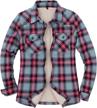 thcreasa flannel jacket pockets sherpa women's clothing at coats, jackets & vests logo