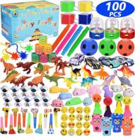 100pc kids party favor pack для мальчиков и девочек, perfect goodie bag stuffers, студенческие награды в классе, наполнители pinata и призы на день рождения для детей в возрасте 3-8 лет логотип