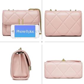 img 3 attached to 👜 Quilted Crossbody Women's Fashion Handbags & Wallets - Female Crossbody Bags