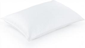 img 3 attached to White Goose Down Pillow - Soft Density - Hotel Like Luxury Bedding Collection - Hypoallergenic 600 Fill Power Down - Made In The USA (Standard 20" X 26") - Perfect For Stomach Sleepers