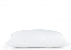 img 2 attached to White Goose Down Pillow - Soft Density - Hotel Like Luxury Bedding Collection - Hypoallergenic 600 Fill Power Down - Made In The USA (Standard 20" X 26") - Perfect For Stomach Sleepers