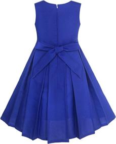 img 3 attached to Sunny Fashion Girls Contrast 👗 Dress | Trendy Girls' Clothing for Dresses