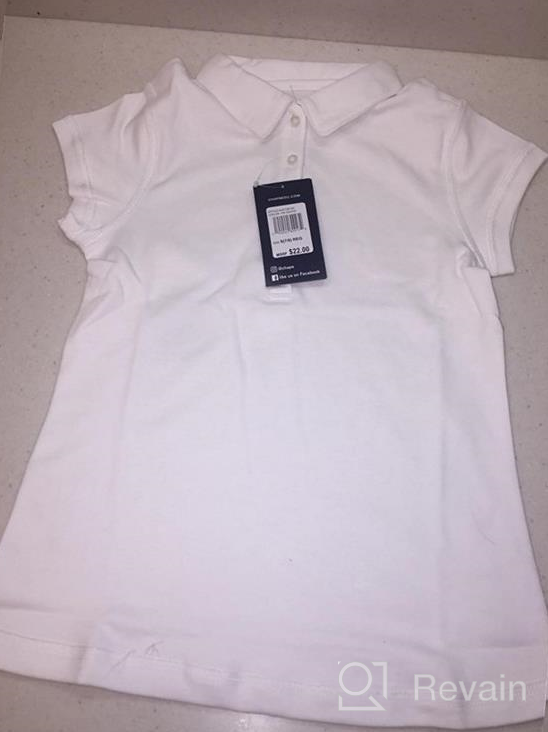 img 1 attached to 👚 Sensory-Friendly Short Sleeve Solid Polo for Girls - Chaps Uniform Collection review by Kristen Rivera