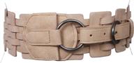 waist fashion braided stretch brown women's accessories ~ belts logo
