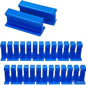 img 1 attached to 🔵 HiYi Dent Puller Repair Kit: Upgraded Paintless Glue Puller Tabs for Car Big Dent Removal - Heavy Duty Auto Body DIY Tool Set in Blue