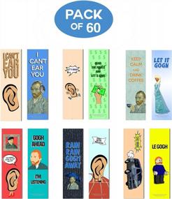 img 3 attached to Creanoso Funny Bookmark Series 1 - Vincent Van Gogh Jokes (60-Pack) - Stocking Stuffers Gifts For Men Women Teens Kids