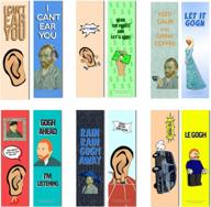 creanoso funny bookmark series 1 - vincent van gogh jokes (60-pack) - stocking stuffers gifts for men women teens kids logo