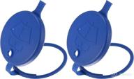 💦 2-pack blue acropix windshield washer fluid reservoir bottle tank caps for ford focus логотип