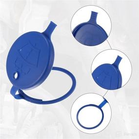 img 2 attached to 💦 2-Pack Blue ACROPIX Windshield Washer Fluid Reservoir Bottle Tank Caps for Ford Focus