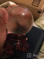 img 1 attached to 3-Inch Aqua Crystal Ball With Lion Resin Stand - Perfect For Decor, Photography, Gazing, Feng Shui, And Fortune Telling - Comes In Gift Box By Amlong Crystal review by Becky Rojas