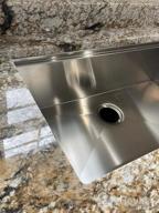 img 1 attached to Upgrade Your Bar Or Kitchen With Lordear'S 16"X18"X8" Gunmetal Black Stainless Steel Undermount Sink - High Quality, Single Bowl And 16 Gauge For Perfect Prepping review by Luis Green