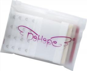 img 1 attached to DoHope Elastic Back Bra Extender 4 Hook 3 Row 3/4" Stretchy Extension Tape Multi Color