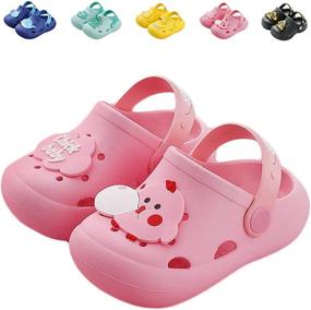 img 4 attached to NADARDA Toddler Slippers Sandals: Non-Slip Boys' Shoes for Comfortable and Safe Sandal Play