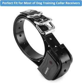 img 2 attached to 🐶 Waterproof Dog Collar Replacement Strap for Shock Collar and Fence – Easy Clean, Odorless, Metal Buckle – Adjustable Size, Durable, Anti-Odor TPU Dog Collar by LuckinPET