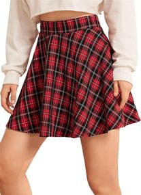 img 4 attached to 👗 Womens Plaid Skirt with Zipper - Shop Women's Clothing Skirts on MakeMeChic