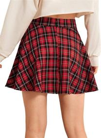 img 3 attached to 👗 Womens Plaid Skirt with Zipper - Shop Women's Clothing Skirts on MakeMeChic