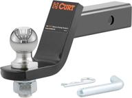 curt 45056 trailer hitch mount - 2-inch ball & pin - fits 2-in receiver - 7,500 lbs - 4-inch drop logo