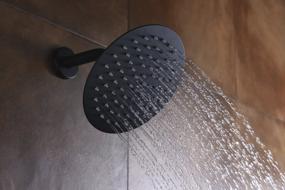 img 1 attached to Matte Black Shower Faucet Set With Mixer And Valve - Sumerain Shower Fixtures For Your Bathroom