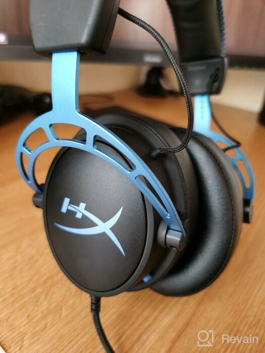 img 1 attached to HyperX Cloud Alpha S - The Ultimate PC Gaming Headset with 🎧 7.1 Surround Sound, Adjustable Bass, Dual Chamber Drivers, and Memory Foam in Blue. review by Vinay Kedia ᠌
