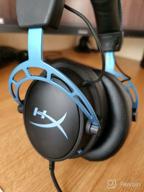 img 1 attached to HyperX Cloud Alpha S - The Ultimate PC Gaming Headset with 🎧 7.1 Surround Sound, Adjustable Bass, Dual Chamber Drivers, and Memory Foam in Blue. review by Vinay Kedia ᠌