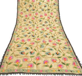 img 3 attached to Шарфы SalsaNights с вышивкой Dupatta Phulkari