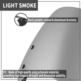 img 2 attached to Lorababer Motorcycle Flyscreen Windscreens Pare-Brise Compatible With T-Riumph Bonneville T100 T120 Wind Deflectors Windshield Windscreen T 100 T 120 Accessories (Light Smoke)