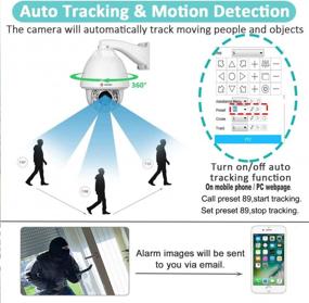 img 3 attached to Experience Unmatched Surveillance With IMPORX Auto Tracking PTZ IP Camera - 20X Optical Zoom, 3MP 2560X1440, Waterproof, 500Ft Night Vision, Motion Detection, And More!