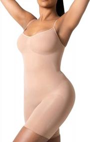 img 3 attached to Получите идеальные изгибы с моделирующим боди YIANNA для женщин - Контроль живота и бесшовное корректирующее белье