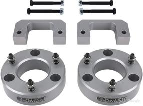 img 1 attached to 🚗 Supreme Suspensions - 3.5-inch Front + 3-inch Rear Suspension Lift Kit for 2007-2019 Chevrolet Silverado &amp; GMC Sierra 1500 2WD 4WD (Silver) with Bonus Microfiber Towel