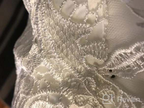 img 1 attached to Stunning Mallimoda Lace Tulle Flower Princess 👗 Wedding Dress – Perfect for Toddler and Baby Girl review by John Surabhi