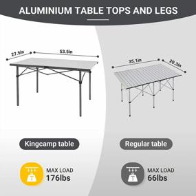 img 3 attached to Versatile And Lightweight KingCamp Aluminum Camp Table: Perfect For Outdoor Activities